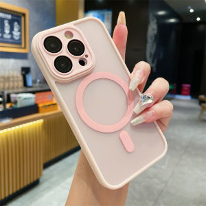 Magsafe Case Matte Dove Translucent  wireless charging with protect lensa for Iphone 11 11 Pro 11 Pro Max
