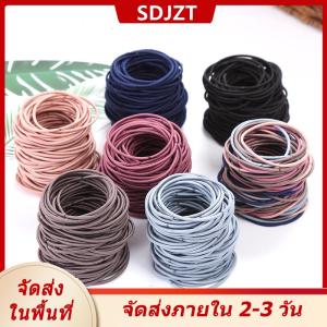 [COD] SDJZT Ship within 24 hours ยางรัดผมเด็กผู้หญิง100ชิ้นยางมัดผมเชือกยางยืดรัดผมหางม้าที่มัดผม