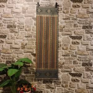 203.ผ้าฝ้าย ผ้าทอทั้งผืน ลายบุพเพสันนิวาส สีเขียว