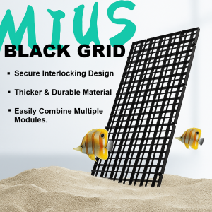 Mius Black Grid Mesh Plate Rainforest system