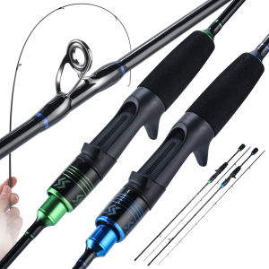 Malaysia 1.8m/2.1m UL Fishing Rod Spinning/Casting Ultralight Carbon Fiber Fishing Rod 2 Sections Solid Tip Micro-jigging Rod Joran