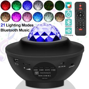 Vivalux Starry Sky Galaxy Projector Light Bluetooth USB Voice Control Music Player 21 Colors Atmosphere Lamp LED Night Light Projector Moon Lamp Indoor Aurora Starry Light Best Gift