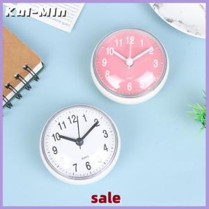 Kui-Min Mini Sucker Wall Clock Bathroom AntiFog Waterproof Kitchen Toilet Quartz Clock