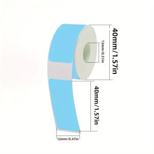 WFYW 12mm×40mm Adhesive Label Maker Paper Colorful 160/Roll Laminated Labeling Paper Self-Adhesive Labels Office Supplies