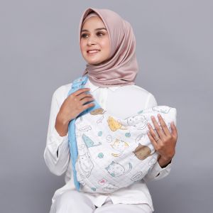 Gendongan Bayi Baru Lahir Samping Ring Sling Modern Premium Bahan Katun Baby Newborn Merk Ndollolo