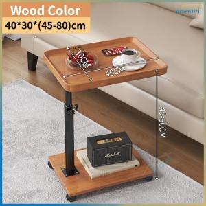 [SG Seller]Corner table movable small table living room coffee table coffee side table wooden square table simple coffee table