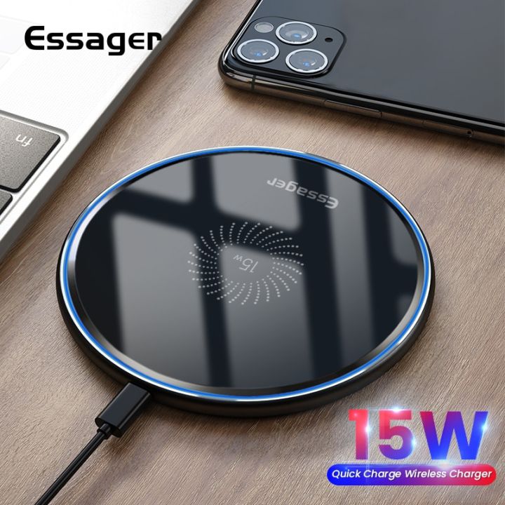Essager 15W Qi Wireless Charger Fast Wireless Charging For iPhone