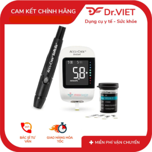 Máy đo đường huyết ACCU CHEK Instant tặng kèm que thử đường huyết Instant