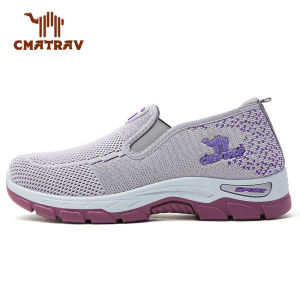CMATRAV Sepatu Slip-On sneakers Wanita new collection.Sepatu Pendaki Outdoor Wanita untuk Aktivitas Jalan Kaki.Sepatu Kerja Kasual Wanita. Shoes Cewek Hitam Sport