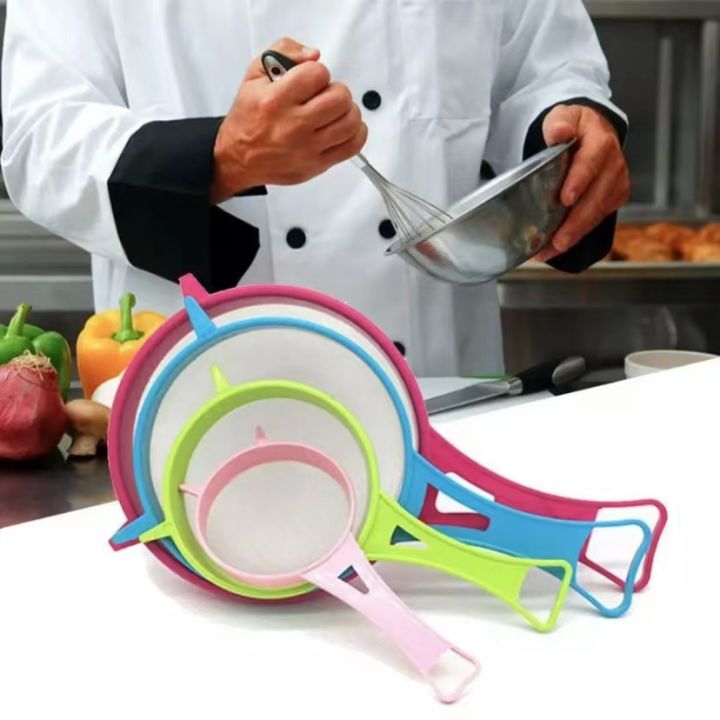 5pcs/set Multi-purpose kitchen fine mesh strainer,flour sieve/sifter,kitchen basket/colander,kitchenware,BINLU