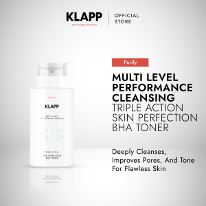 KLAPP Multi Level Performance Cleansing Triple Action Skin Perfection BHA Toner 200ml Deeply Cleanses For All Skin Types