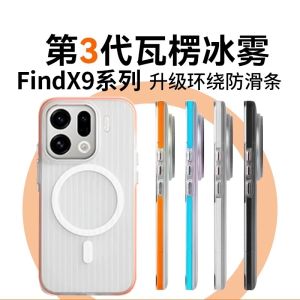 Case For Oppo Find X9 Pro 5G For  Matte Transparent Luggage Stripe Slim Cover For Find X 9 X9Pro Hard Shell