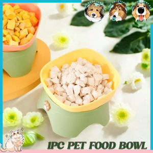 Creative Raised Design Tilted Cat Bowl Multifunctional Portable Puppy Food Bowl Anti Spill Pet Bowl Pet Feeding