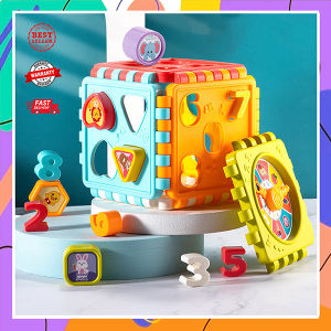 กล่องของเล่น 6 ด้าน กล่องกิจกรรม กล่องของเล่นเสริมพัฒนาการ กล่องเรียนรู้ Educational Toy House เสริมสร้างพัฒนาการ