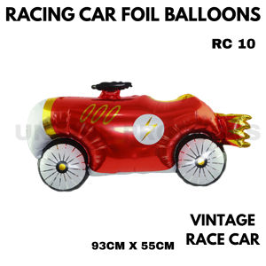 Racing Car Foil Balloons Wheel Helmet Checkered Racing Cars Balloon Belon Foil Bertema Kereta Lumba