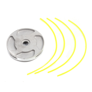 Soulase 110x16mm Aluminum Grass Trimmer Head with 4 Nylon Lines for Brush Cutter Strimmer Replacement