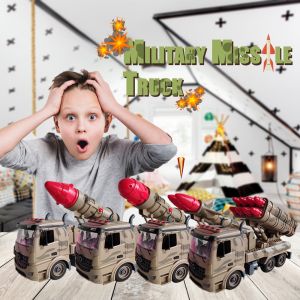 Kids Military Missile Shooting Truck Lori Mainan Tentera Budak Soldier Army Birthday Present Gift New Arrival 2022 Ready Stock Fast Delivery