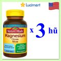 Viên uống bổ sung Magie Nature Made Magnesium Extra Strength [Hàng Mỹ]. 