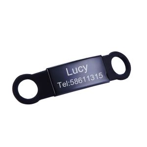 [Free Engraving] Personalized Pet Dog Cat Kitten Collar Necklace with Reflective Nylon Personalized tag Custom Nameplate