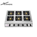 XINHONG Gas Stove 6 Burner Heavy Duty Stove For Restaurant Commercial Gas Stoves Heavy Duty Burner Gas Stove Raging Fire Energy-saving Low Pressure Stove. 