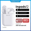 GROTIC Headset Bluetooth TWS Macaron Earphone True Wireless Stereo HIFI Sentuh Earbud inpods I12. 