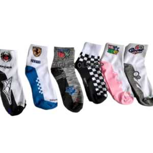 6PASANG KAOS KAKI SPORT RANDOM BAHAN ADEM DANLEMBUT -KAOS KAKI PRIA DAN WANITA