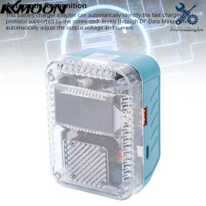 KKmoon Pin USB Adapter Sạc Phù Hợp Với Makita BL1830B BL1840B BL1850B BL1860B Pin Hai Chiều 140W PD3.1 LOẠI C Adapter Sạc
