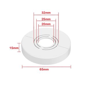 HEALMEYOU Plating Shower Faucet Cover Adjustable ABS Faucet Decorative Cover Useful Wall Flange Pipe Wall Covers Shower