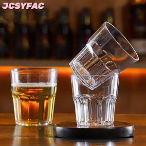 JCSYFAC Cốc uống whisky bằng acrylic không vỡ cốc bia trong suốt cốc nhựa dùng cho cà phê sữa bữa sáng ly đựng rượu mạnh dụng cụ uống nước cốc đựng nước trái cây trà