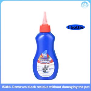 Qewe 150ML Pot Bottom Black Scale Cleaner Multi-Purpose Degreaser Stainless Cleaner Wash Pot Gel...