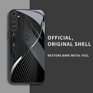 สำหรับ Oppo Realme 6 Pro เคสศัพท์ป้องกันการตก ลายไม้สีดำ ทันสมัยและมีเอกลักษณ์