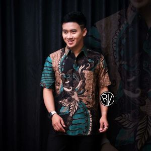 Kemeja batik pria lengan pendek size  M L XL XXL batik pria dewasa baju batik pria atasan batik pria