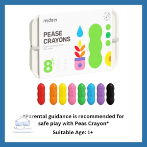 [PRE-ORDER] (8 Colors Pease Crayons) Mideer Pease Crayon Children Kid Colorful Quality Washable Art and Craft Present