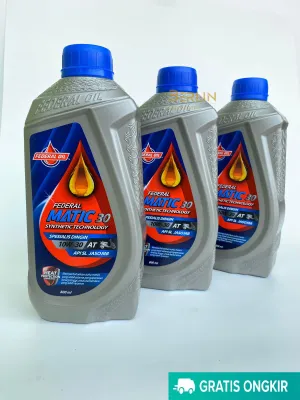 (HARGA 3PCS) - OLI FEDERAL MATIC HONDA 800ML API SL JASOMB 10W-30 KHUSUS UNTUK VARIO BEAT SCOOPY GENIO DLL