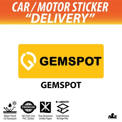 Lalamove | Foodpanda | EASI | LOLOL | Beep | Bungkusit | DeliverEat | Gemspot | Delivery | Transport | Sticker | Waterproof