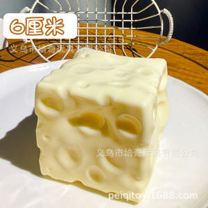 Giant Cheese Soft Squishy Toy Vaseline Filled Slow Rising Shapeable Creamy Stress Relief Fidget Mainan