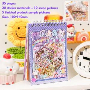 COD 3D Quiet Book / DIY 3D Kecil Mochi Quiet Book Buku Mainan /Cut-Free Three-Dimensional Stiker Buku /Buku Edukasi Aktifitas Anak /Hadiah anak Mainan