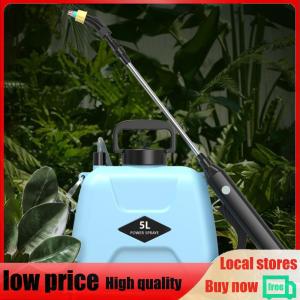 【New Arrival】 5L Automatic Plant Mister USB Rechargeable Handheld Sprayer Bottle 2 Modes Telescopic Handle 360 Rotating Nozzle with Shoulder Strap Garden Supplies