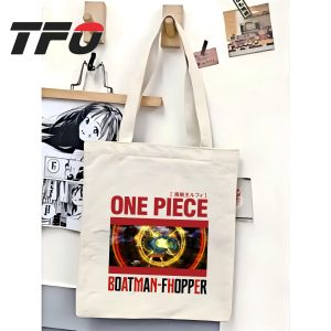 TFO Tote Bag One Piece the Straw Hat Pirates Monkey D. Luffy Versatile Ideal for College School