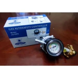 iCook IC-777 Heavy Duty LPG Regulator with Leakproof Design and Pressure Gauge for POL Valve