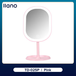 llano Gương Trang Điểm Đèn LED 4K HD Có Thể Điều Chỉnh Độ Sáng 90 Độ Đèn Để Bàn Mỹ Phẩm Gương Làm Đẹp Quà Tặng Lý Tưởng