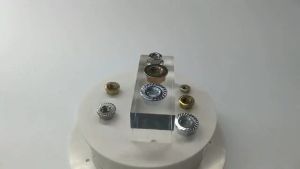 304 Stainless Steel Flange Nut – Hexagon Anti-Slip Serrated Lock Nut with Built-In Washer