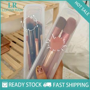 LF Wholesale✨Flash Sale ✨ ที่จัดเก็บแปรงแต่งหน้าแบบใสพร้อมฝาปิดกล่องดินสอเขียนคิ้วอุปกรณ์จัดระเบียบเครื่องสำอางสำหรับผู้หญิงแบบพกพา