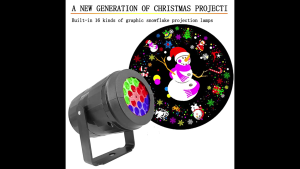 Đèn chiếu trang trí Giáng sinh xoay nhiều hình ảnh Đèn chiếu đèn chiếu đèn LED chống nước trong nhà