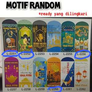 BELLINO - [Hanya Amplop] Grosir Amplop Angpau Ampau Lebaran Idul Fitri Motif Bedug Hijau Ukuran Besar L isi 100pcs - bellino