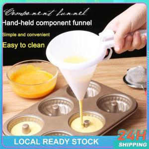 Adjustable Handheld Baking Funnel Cream Batter Dispenser Easy One-Handed Control Detachable Multi-Purpose