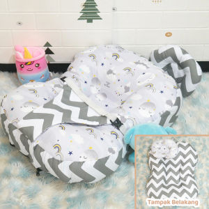 Sofa Bayi Jumbo Multifungsi Dengan Gesper Pengaman Free Bantal Peyang dan Tas Mika [ Merk BabyShip ] / Kasur Bayi / Bantal Bayi