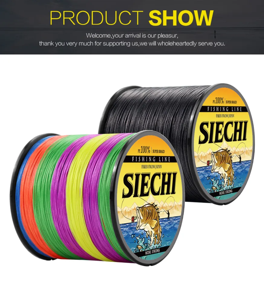 SIECHI 300M Fishing Floating Line 4 Strands Japanese Multifilament 100 PE  Super Strong Carp Accessories Sturdy Tackle