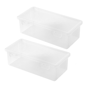 2/3pcs sức chứa lớn cứng bút chì trường hợp Stackable khả năng chịu nước rõ ràng Hộp bút Bút Đánh Dấu nghệ thuật tổ chức màu bút chì trường hợp