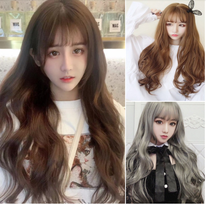 Long Curly Hair wig For Women Full Wigs Woman Rambut palsu